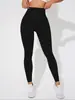 Pantalones de yoga ajustados sin costuras europeos y americanos transfronterizos, lavados a la arena, de secado rápido, de cintura alta, realzan los glúteos, para correr, deportes, fitness, pantalones de longitud 7/8