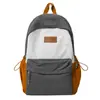Mochila de Pareja Nueva Color-Blocking Estilo Coreano, Gran Capacidad, Mochila Casual Ligera, Mochila de Viaje Versátil de Moda para Hombres y Mujeres