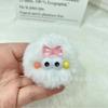 Zuecos Ins Coreanos de Bola de Pelo Gafas de Peluche Gafas Color Caramelo Color Puro Lindo Bola de Pelo Zuecos DIY Bola de Pelo