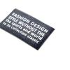 Etiquetas de Lona para Bolsas y Ropa, Etiquetas Laterales de Brazo, Serigrafía, Etiquetas de Lavado con Texto, Marca Moderna para Chaqueta Negra