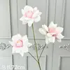 Arranjo de flores de rosa com 3 cabeças para cerimônia de casamento, decoração de corredor, flores artificiais para decoração de casamento, flores artificiais para decoração de quarto de casamento