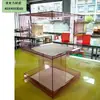 Mesa Auxiliar de Sofá de Acrílico, Mesa de Esquina Creativa, Mesa de Centro para Sala de Estar, Estante de Almacenamiento, Estante de Almacenamiento Simple para Dormitorio, Mesita de Noche