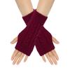 Guantes Cálidos de Lana para Otoño e Invierno Transfronterizos, Guantes Trenzados en Figura de Ocho, Guantes de Medio Dedo, Guantes de Muñeca, Guantes sin Dedos Europeos y Americanos