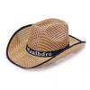 Sombrero de ala ancha de bambú para protección solar para hombre, sombrero para el sol, sombrero de vaquero occidental, sombrero de paja para hombre de primavera y verano, sombrero de copa, sombrero de playa