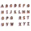 Acessórios para Joias DIY Atacado Diâmetro Interno 2mm Furo Letra Cor Óleo Gotejado Contas Pequenas Materiais para Colar Pulseira Artesanal