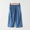 Calça Antimosquito Infantil Nova de Verão Leve para Meninos e Meninas Jeans Tencel Calça de Perna Larga para Crianças Maiores Casual Fluido Calça Longa
