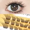 Mismo Estilo de Artista de Maquillaje Coreano Forma de U Pestañas Postizas de Ídolo Femenino As Ace Estilo Zorro Volador Diagonal Segmentadas Cola de Pez Natural Realista