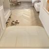 Felpudo de Entrada con Bucles de Seda, Felpudo Estilo Crema para Recibidor, Vestíbulo y Alfombra de Entrada, Personalizable, Resistente a la Suciedad, Antideslizante