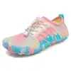 Zapatos de natación fitness multifuncionales para exteriores para hombre y mujer, coloridos, anti-corte, para senderismo, zapatilla nueva de cinco dedos