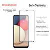 Adequado para Samsung A17 A55 A56 Película de Vidro Temperado de Alumínio Alto Tela Cheia A07 A16 Tela Cheia Versão Completa Filme de Adsorção com Cola Total