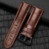 Correa de Reloj de Cuero Marino Grueso, Cuero Crazy Horse, Adecuada para Relojes Panerai, Correa de Cuero de Vaca Crazy Retro Rugosa Mate Europea y Americana