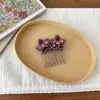 Peine para el Cabello con Flor de Pedrería de Lujo Ligero, Elegante Herramienta para Peinar el Cabello, Pasador Antideslizante de Múltiples Dientes, Accesorio para el Cabello Estilo Coreano para Mujeres, Nuevo Modelo 2026