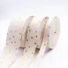 Cinta de tela prensada dorada de color sólido, material de hada DIY, lazo, collar para mascotas, corbata de lazo, accesorios para ropa