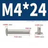 Juego de Remaches de Acero Inoxidable 304 con Cabeza Plana Redonda Semi-Hueco M3M4M56