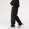 Pantalones vaqueros rectos de pierna ancha, lavados intensos en negro, estilo callejero, modernos, versátiles, para hombre, nueva colección otoño 2026