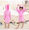 Bata de baño navideña nueva para niños Tianma Invierno Bata de noche para bebé Franela Manga larga Pijamas Niños y niñas Ropa para el hogar