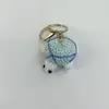 Llavero de Ballena Pequeña Tejida a Crochet de Lana Lindo Dibujo Animado Creativo Hecho a Mano Colgante para Bolso de Pareja Accesorios para Teléfono Móvil