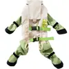 Capa de Chuva Impermeável de Corpo Inteiro com Botas de Chuva Embutidas para Gatos e Cachorros de Quatro Patas para Primavera, Verão, Outono e Inverno Suprimentos para Teddy e Bichon