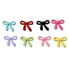 Acessórios de Plástico Atacado Acessórios DIY Materiais Artesanais Presilhas de Cabelo Decorações para Sapatos Materiais Base Cola em Creme Laços Coloridos Pequenos