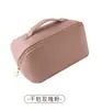 Bolso de Maquillaje Nuevo de Moda con Doble Cremallera de PU, Neceser Portátil, Bolsa de Almacenamiento de Cosméticos de Viaje