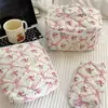 Bolsa de Maquillaje Portátil de Pie Transfronteriza, Bolsa de Almacenamiento de Maquillaje de Viaje de Gran Capacidad, Neceser Estilo Ins de Mariposas