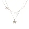 Exquisito Collar Apilable de Estrella con Circonita Brillante de Doble Capa para Mujer 2026 Nuevo Estilo Cadena para Clavícula de Lujo Ligero y Sensación de Alta Gama Accesorios