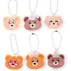 Colgante Lindo de Oso de Dibujos Animados Avatar Llavero Acrílico Colgante para Mochila Escolar Estudiante Colgante Decorativo Regalo Pequeño