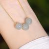 Colar de Prata S925 Badu Jewelry Xiaozong Colar de Alta Qualidade Luxo Acessível Caixa de Jade Hetian Corrente Estilo Ins Tendência Nacional Retrô