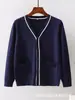 Cardigã suéter para enfermeiro, grosso e quente para outono e inverno, forrado com fleece, anti-pilling, para equipe hospitalar