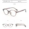 Gafas Graduadas Dr.Lolly Marco de Metal Marrón Ultra Claro para Mujer, Gafas Redondas Pequeñas Lisas de Moda Coreana
