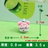 Postre Cerdito Pegamento Crema Resina Pequeños Accesorios Horquilla Accesorios DIY Accesorios Colgante Agujero Zapatos Zapatos Pequeña Flor