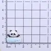Enfeites de Personagem Panda de Desenho Animado Acessórios de Resina DIY Grampo de Cabelo de Cola de Creme Corda de Cabelo Decoração de Mesa Material para Caixa de Papelaria
