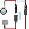 Base fêmea para isqueiro de carro 12v24v com tampa contra poeira 360 watts fio de cobre à prova d'água tomada de energia modificada carregador de carro