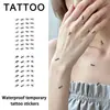 Pegatina de tatuaje con patrón de hormiga amigos parejas broma insectos patrón realista hombres mujeres brazo clavícula pierna duradero impermeable