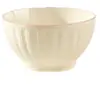 Juego de Vajilla Cerámica con Esmalte Bajo de Alto Aspecto Color Crema para Uso Doméstico: Tazones, Platos, Tazones para Sopa, Tazones para Fideos, Platos de Cena y Juegos de Vajilla