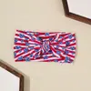 Estilo Europeo y Americano Bebé Suave Elástico Lazo Ancho Diadema Accesorio para el Cabello Bebé Protección de la Fontanela Diadema con Estampado Digital Ropa para la Cabeza