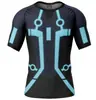 2024 Verão Novo Comércio Exterior Europa e América Amazon Pocolli Elfo Sonho Estampada Camiseta de Manga Curta Gola Redonda Roupas Fitness