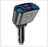 Cargador de teléfono móvil para coche Reproductor Bluetooth Encendedor de cigarrillos para coche Uno para tres Cargador de coche QC3.0 Transmisor FM Bluetooth