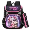 Mochilas Escolares Infantis de Desenho Animado Transfronteiriças, Mochilas Leves com Desenho de Astronauta para Alunos do Ensino Fundamental