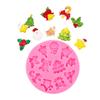 Vários acessórios de decoração de Natal Papai Noel Árvore de Natal Meias de Natal Folhas de azevinho Criatividade DIY para assar