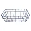 Cesta de Almacenamiento de Hierro Retro Marco de Hierro para Escritorio Cesta de Almacenamiento de Libros y Snacks para el Hogar Cesta de Almacenamiento de Comestibles y Artículos Varios Transfronterizo