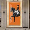 Pintura Auspiciosa para Pasillo Pintura Decorativa Estilo Lujo Ligero Pintura para Colgar en Pasillo Murales para Sala de Estar Pasillo Galería Pintura de Porcelana de Cristal Entrada del Hogar