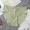 Ropa Interior Femenina Japonesa para Estudiantes Estilo Coreano Color Sólido Transpirable Cintura Media Chica Sexy y Linda Pantalones Comercio Electrónico Transfronterizo