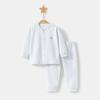 Conjunto de Ropa Interior para Bebé Primavera y Otoño Ropa para Recién Nacidos Unisex Delgado Algodón Puro Dividido Abertura en la Entrepierna Capa Base Ropa y Pantalones de Otoño para Bebé