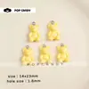 Accesorios para Joyería DIY Oso de Resina Lindo Versátil Colgante Pendientes Colgantes Collar con Llave Materiales Hechos a Mano con Cuentas