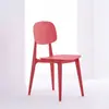 Sillas de comedor engrosadas de colores macarrón, sillas de comedor modernas y minimalistas, taburetes de restaurante, taburetes de tocador, sillas de plástico y sillas para uso doméstico con respaldo