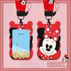 Set de Tarjetas de Estudiante de Jardín de Niños Estilo Ola de Dibujos Animados Personalizado Creativo Set de Tarjetas de Acceso para Autobús Metro con Lanyard Largo para el Cuello