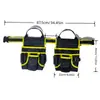 Bolsa de almacenamiento multifuncional de tela Oxford amarilla gruesa en stock, bolsa de herramientas, riñonera para electricista, bolsa colgante, disponible para envío directo