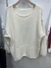 Suéter Pulôver Feminino para Outono e Inverno, Estilo Preguiçoso com Decote Diagonal, Ombro a Ombro, Mangas Longas, Caimento Solto, Top de Malha Macia para Mulheres