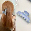 Atmósfera de Verano, Pinzas para el Cabello Lindas, Pinzas para el Cabello de Acrílico con Patrón Diagonal de Alta Gama y Exquisitas, Pasadores Grandes, Pinzas de Tiburón, Accesorios para el Cabello